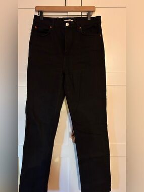 Re/Done womens Black  Straight Jeans